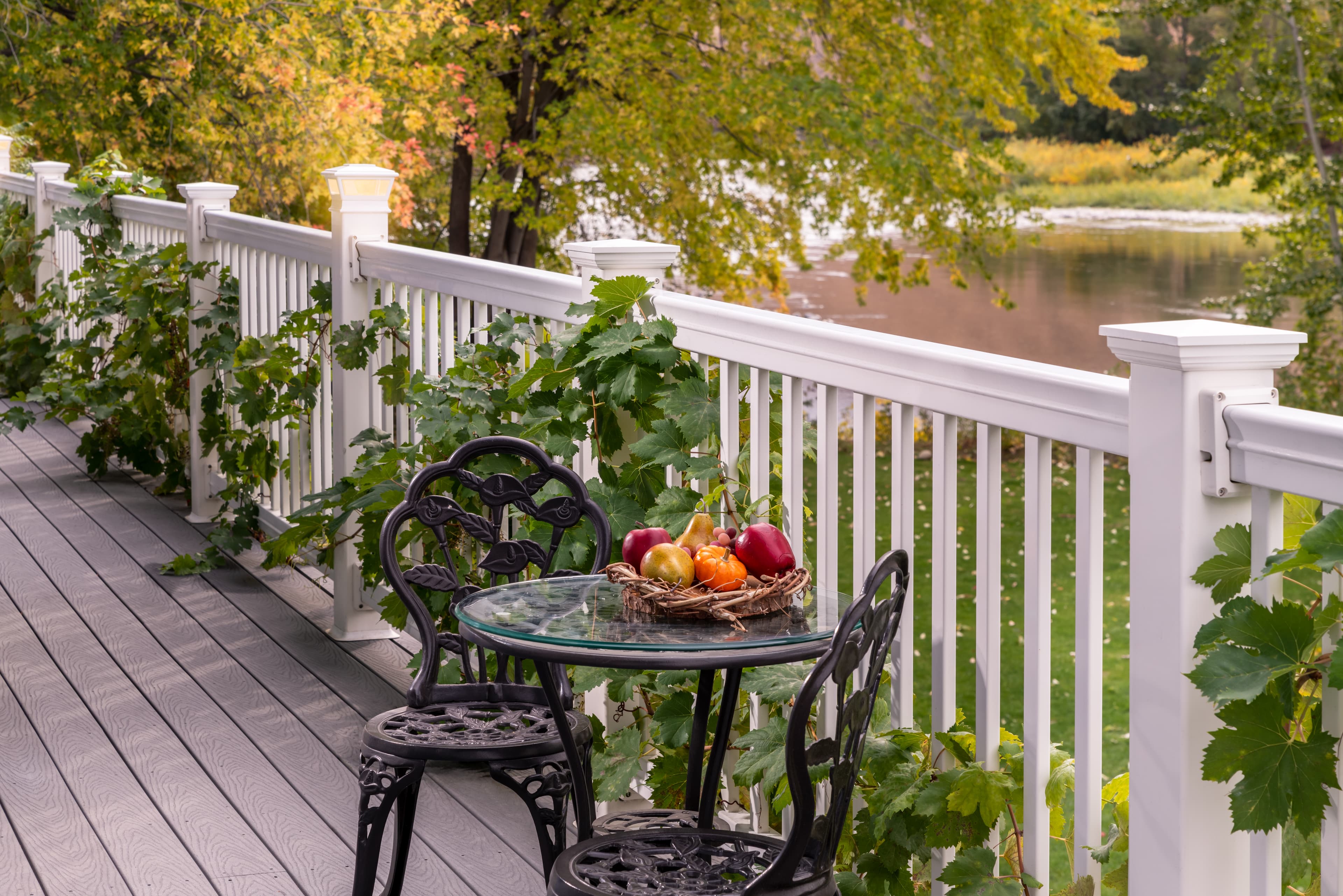 Orchard room view of river